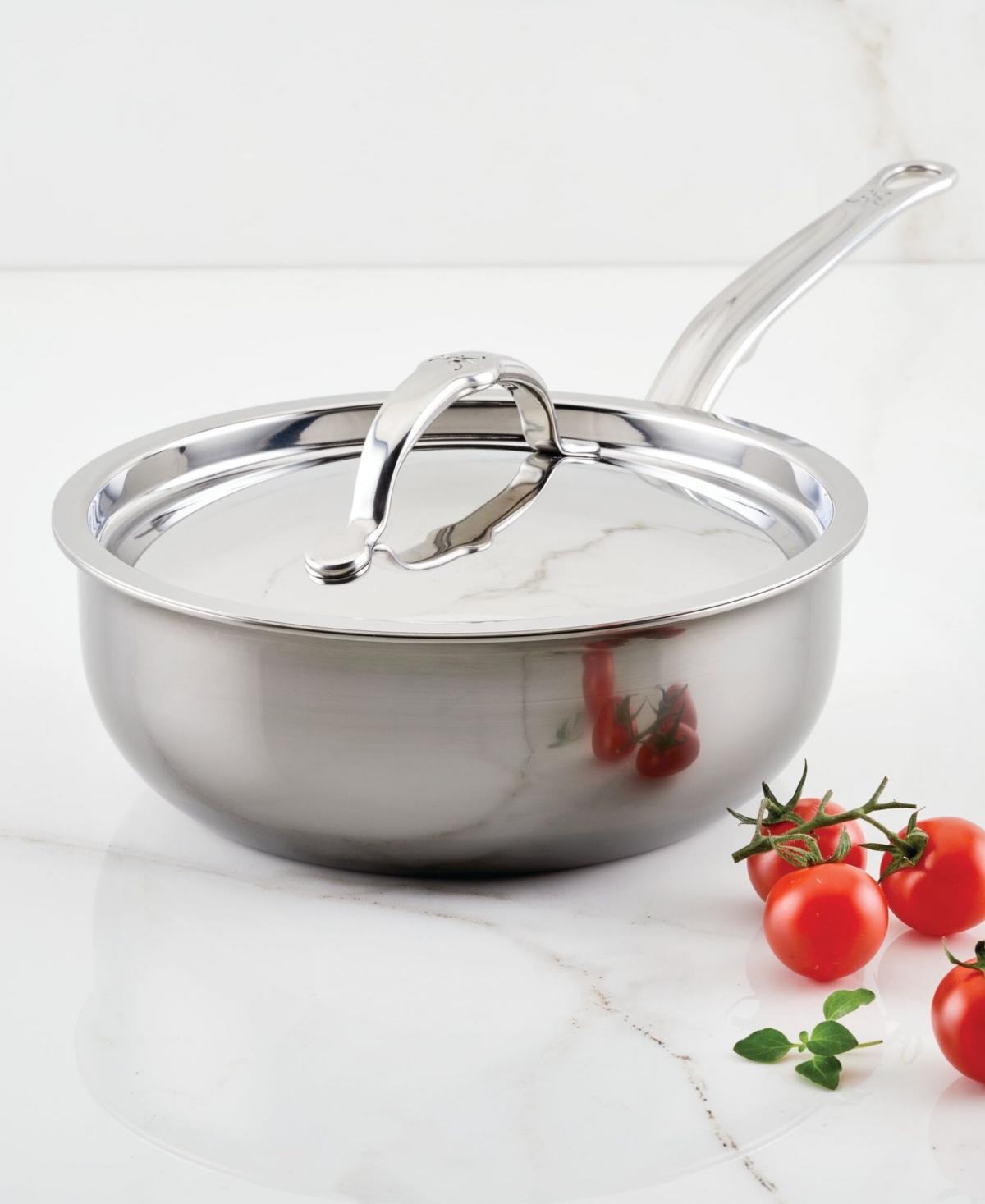 Hestan 2 Qt Stainless Steel Saucier In Stainless Steel