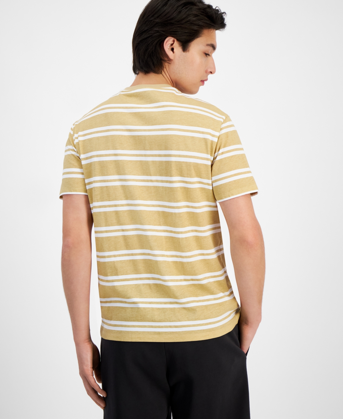 A|X Armani Exchange Men's Stripe Ax T-Shirt, Created for Macy's