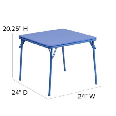 Kids 3 Piece Folding Table And Chair Set - Kids Activity Table Set