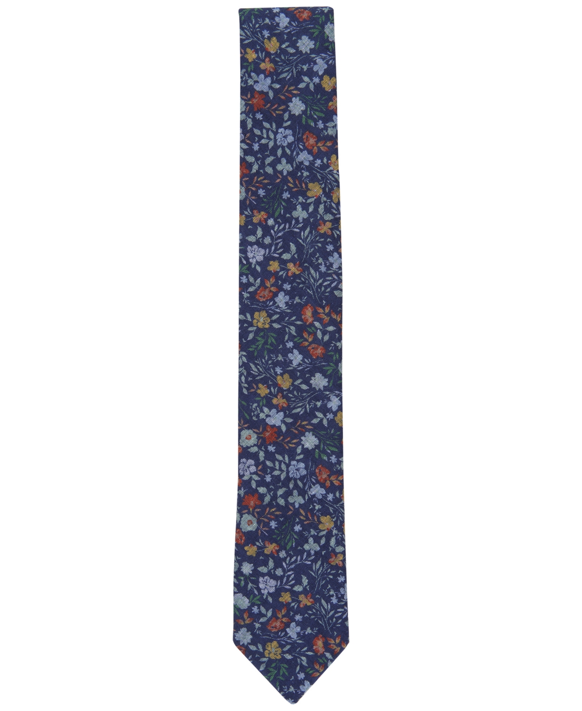 Shop Bar Iii Men's Atkinson Floral Tie, Created For Macy's In Navy