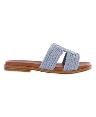 Women's Poet Braided H-Band Flat Slide Sandals