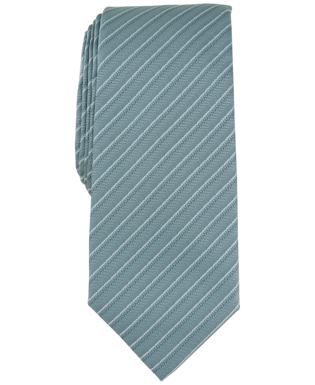 Alfani Men's Ozark Stripe Tie, Created For Macy's In Mint