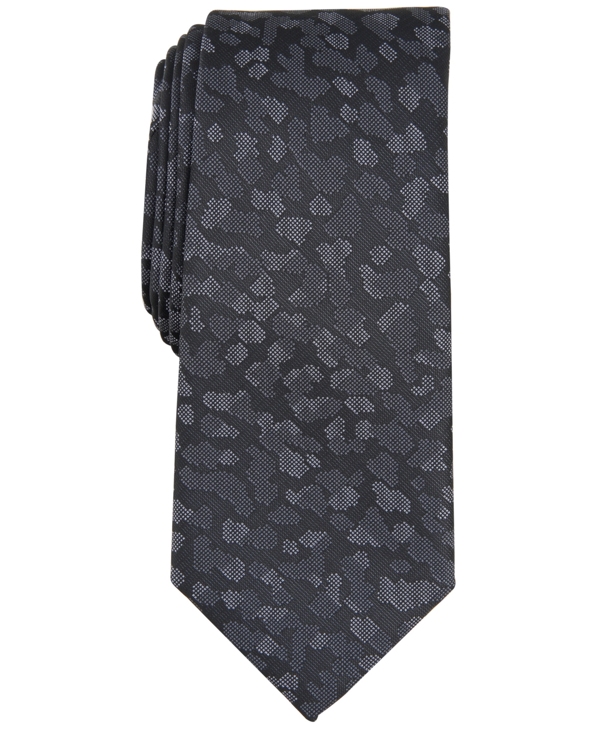 Alfani Men's Arleve Abstract Print Tie, Created For Macy's In Black