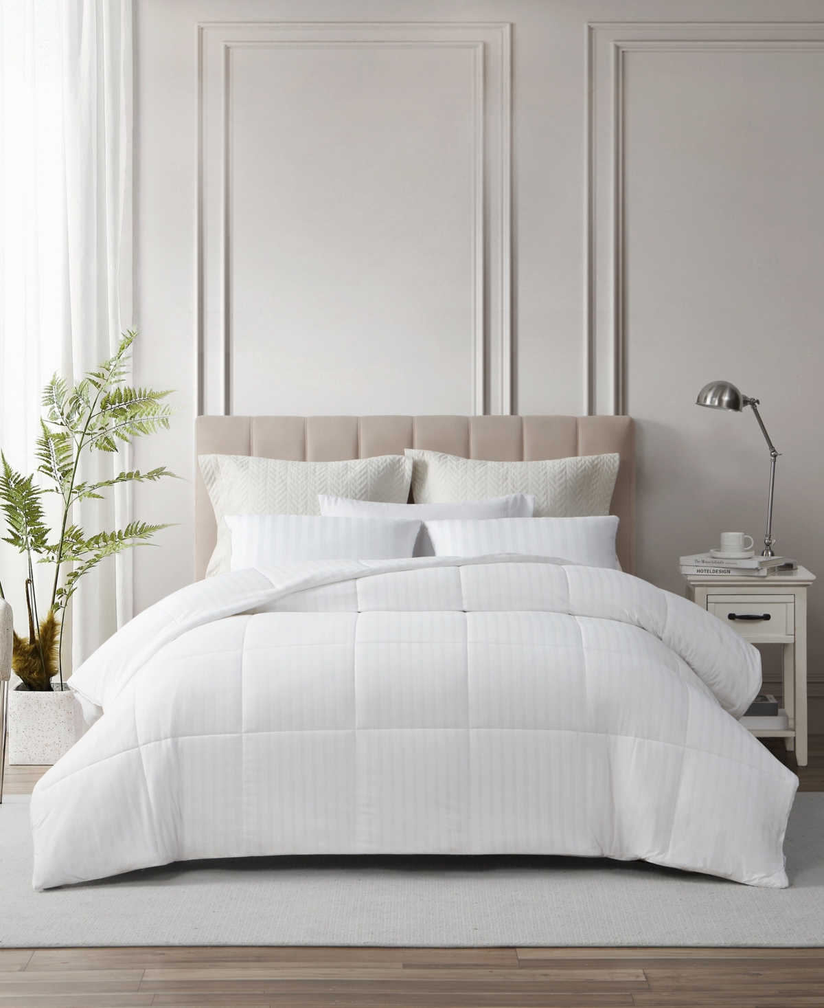 Royal Luxe Cool Touch Down Alternative Comforter, Full/queen, Created For Macy's In White
