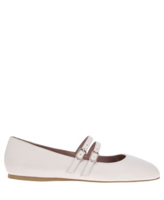 Women's Harisa Slip-On Buckle Square Toe Mary Jane Ballet Flats