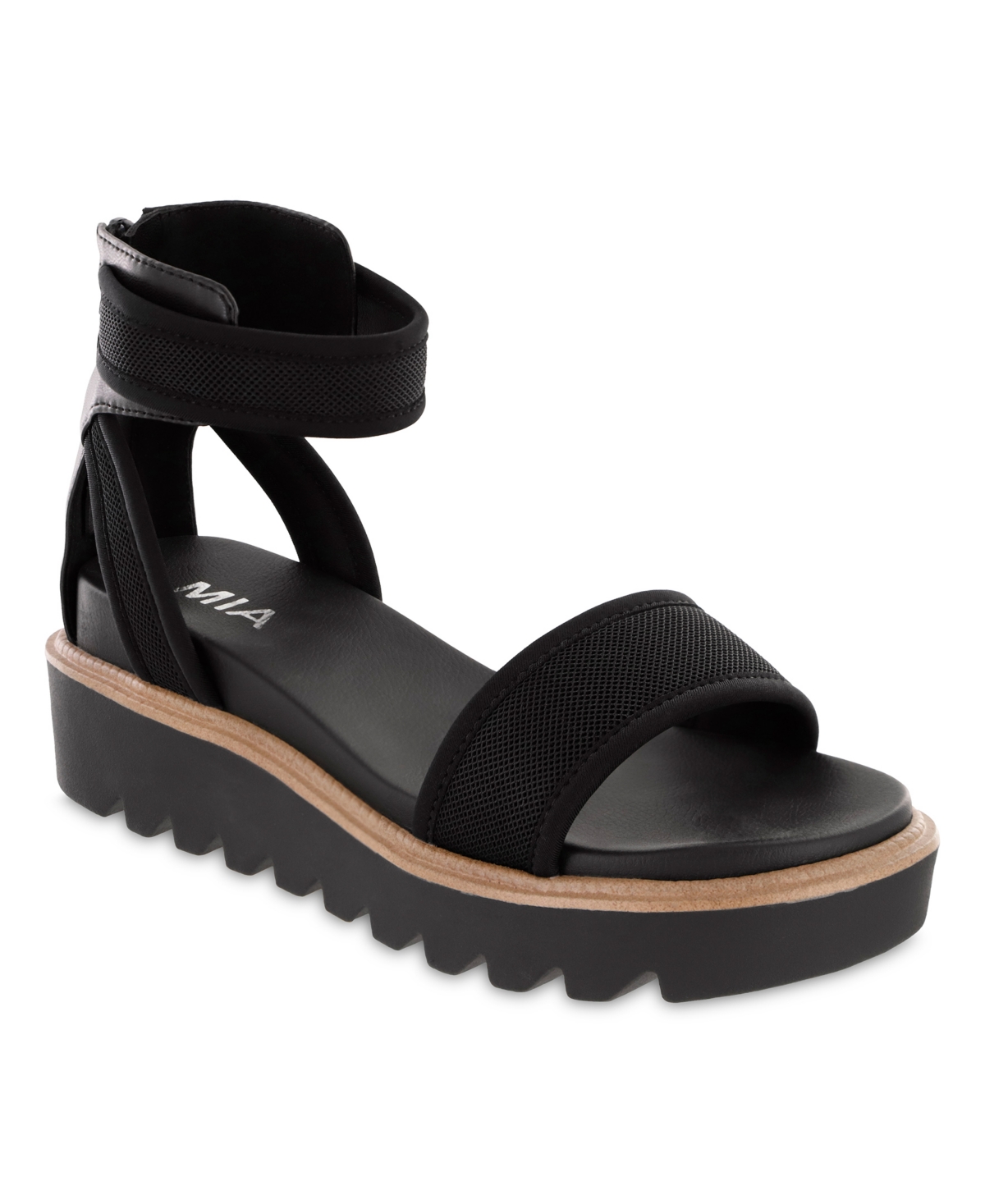 Shop Mia Women's Jinger Platform Sandals In Black