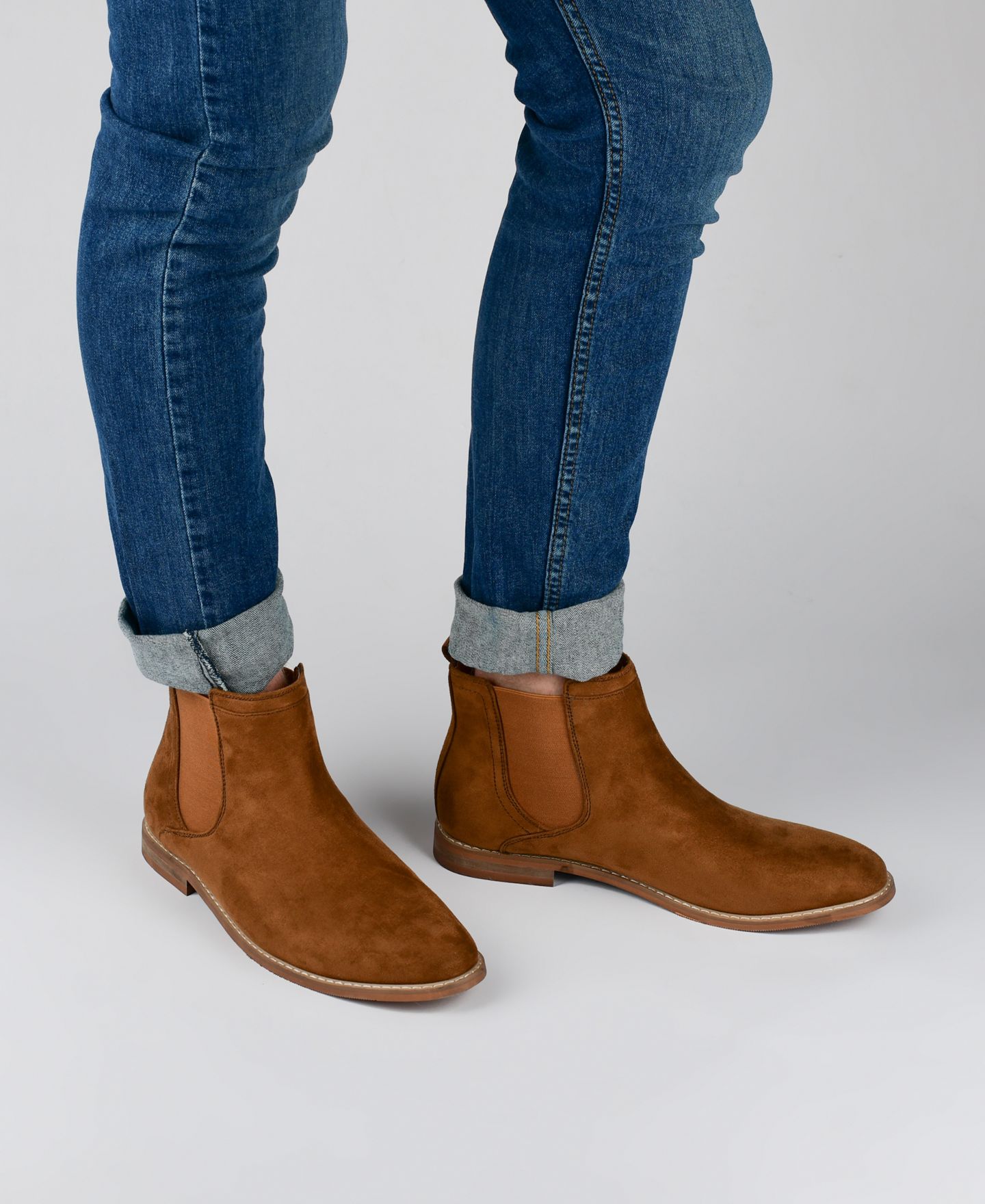 Мужские ботинки Vance Co. Marshall Chelsea Boot, цвет: Чёрный — фото 6