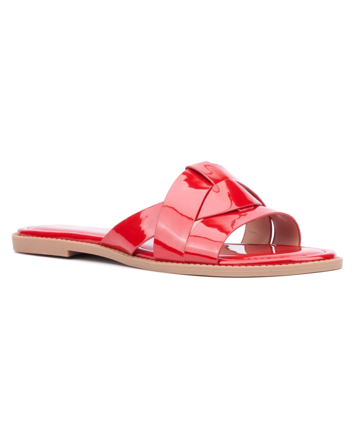 Women's Tiana Wide Width Flats Sandal - Neon pink