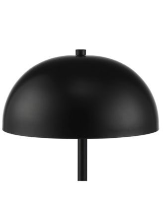 Rhys Modern Mid Century Luxury Accent Table Lamps 19 1/2" High Set of 2 Black Metal Dome Shaped Shade for Bedroom Living Room Bedside