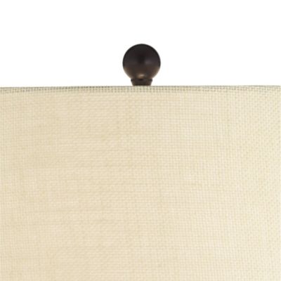 San Marcos Modern Coastal Table Lamp 27" Tall Natural Wicker Oatmeal Drum Shade for Bedroom Living Room Bedside Nightstand Office Kids