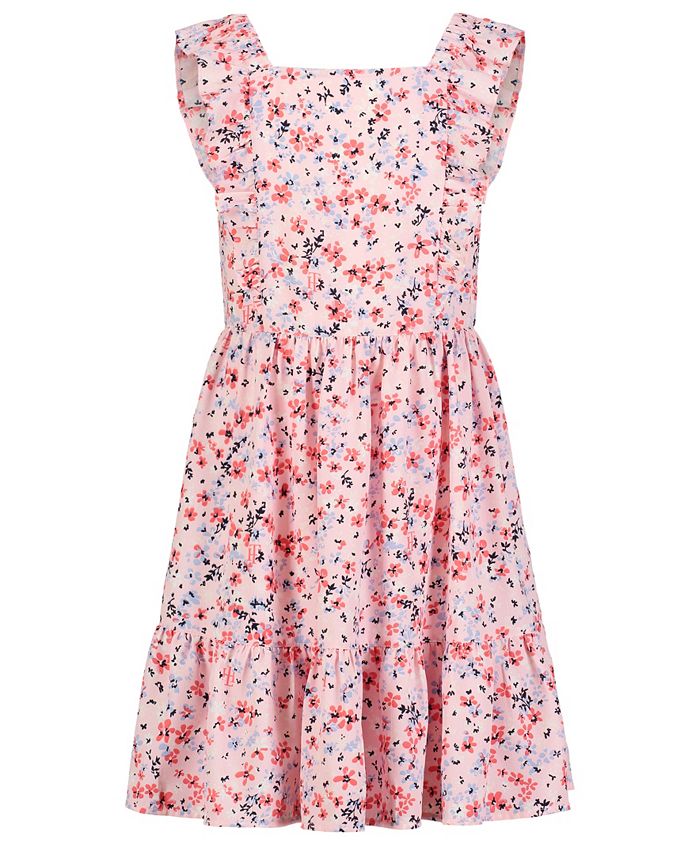 Tommy Hilfiger Little Girls Ruffle Trim Floral Dress Macy s
