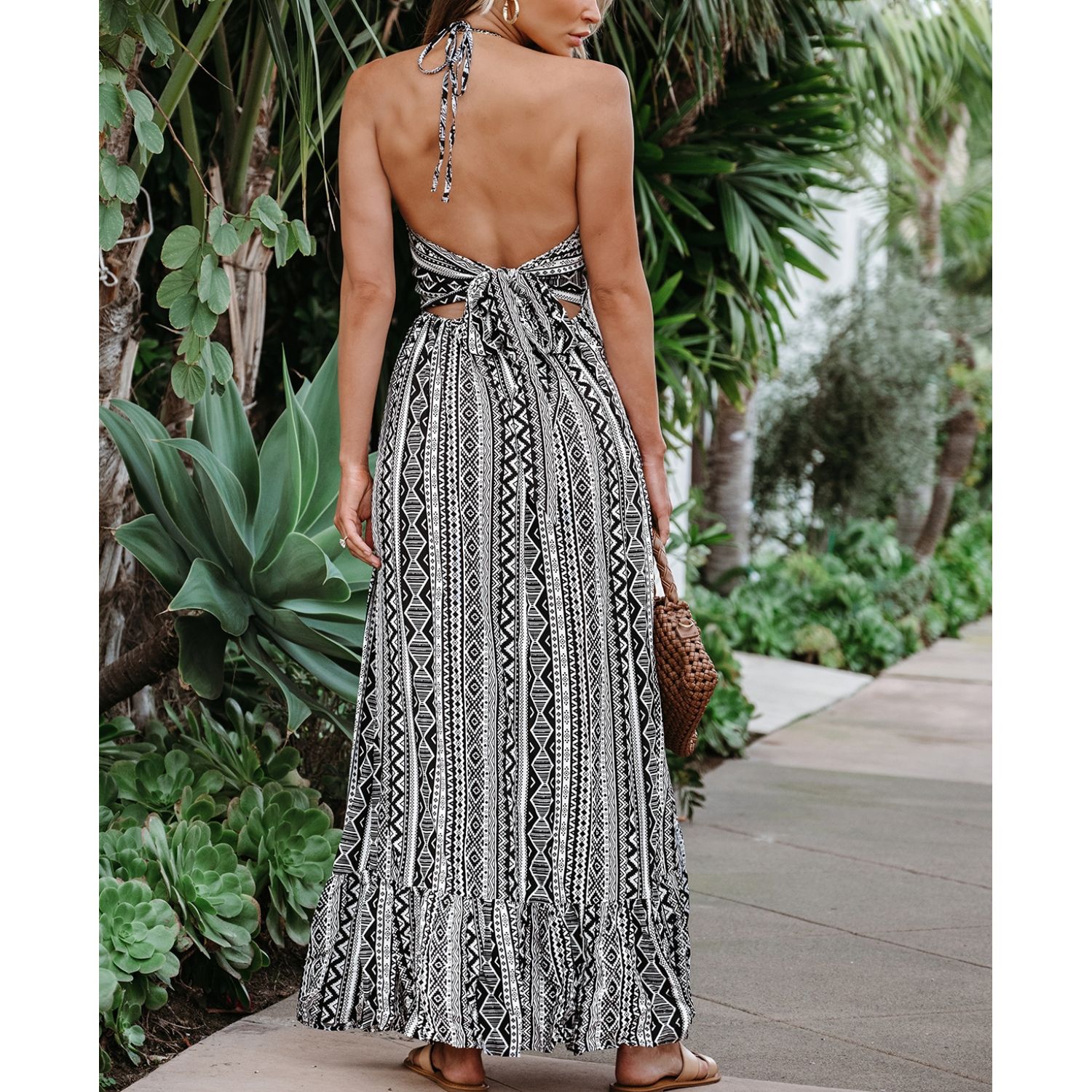 Women's Flounce Maxi Beach Dress