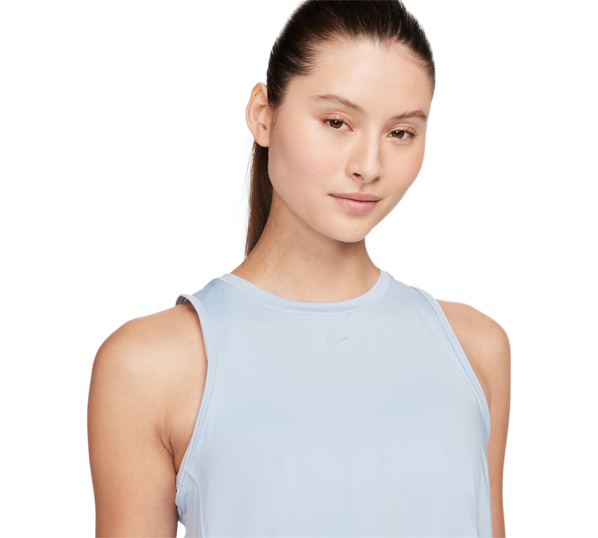 Nike Women's Solid One Classic Dri-fit Cropped Tank Top -black