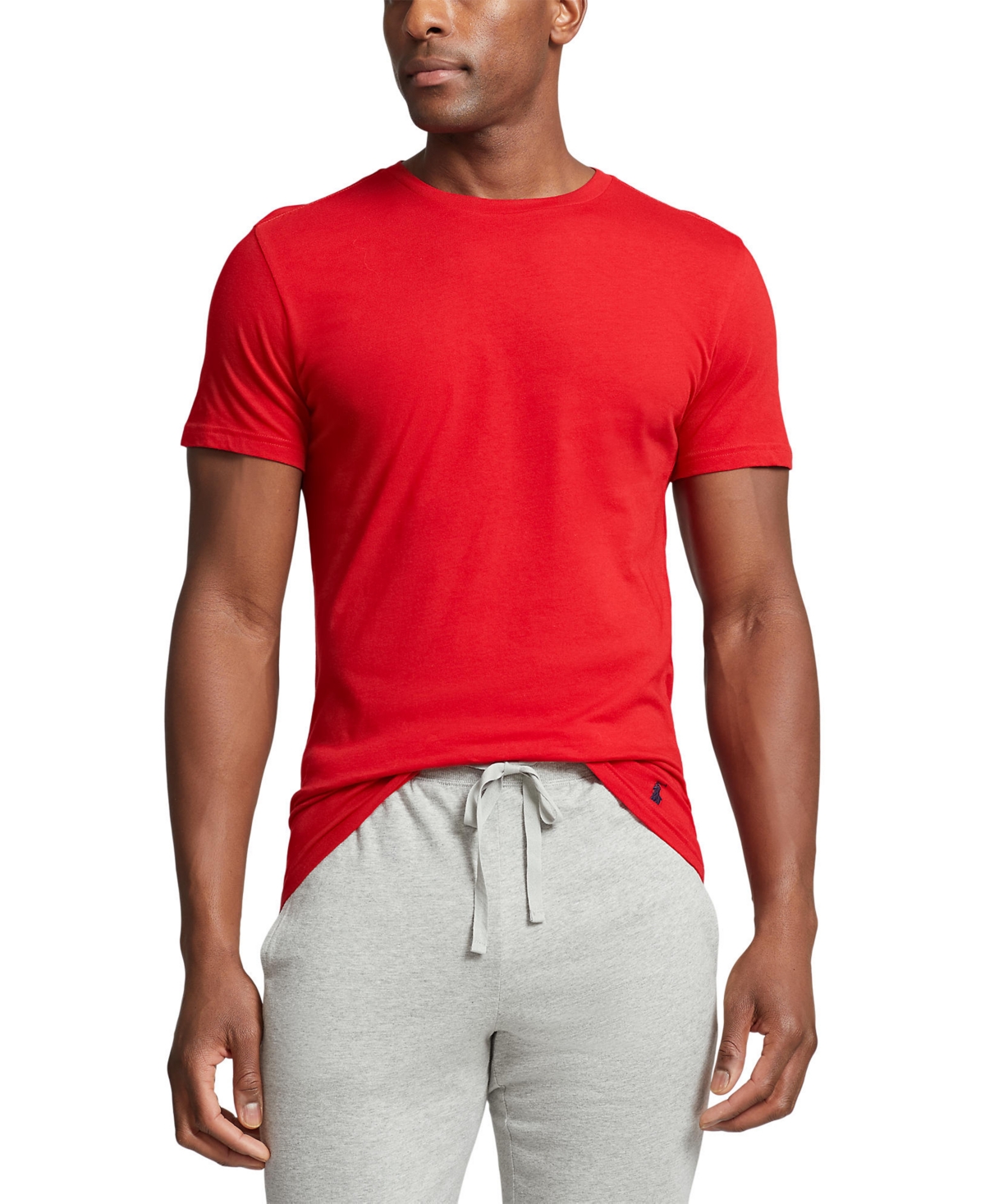 Polo Ralph Lauren Men's 3-Pk. Slim-Fit Classic Cotton Crew Undershirts - Red, Grey