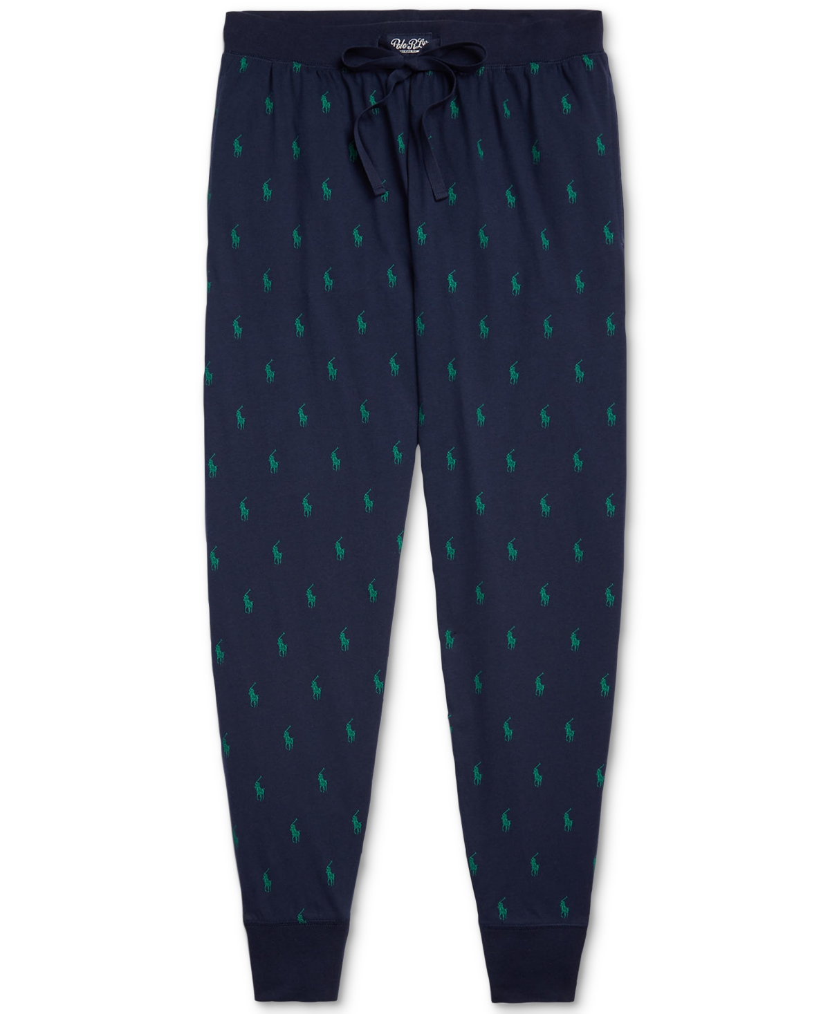 Shop Polo Ralph Lauren Men's Printed Jogger Pajama Pants In Cruise Navy,primary Green Aopp