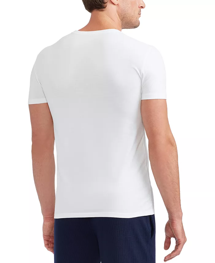 Men's 3-Pack Slim-Fit Classic Cotton Crew Undershirts - thumbnail 3