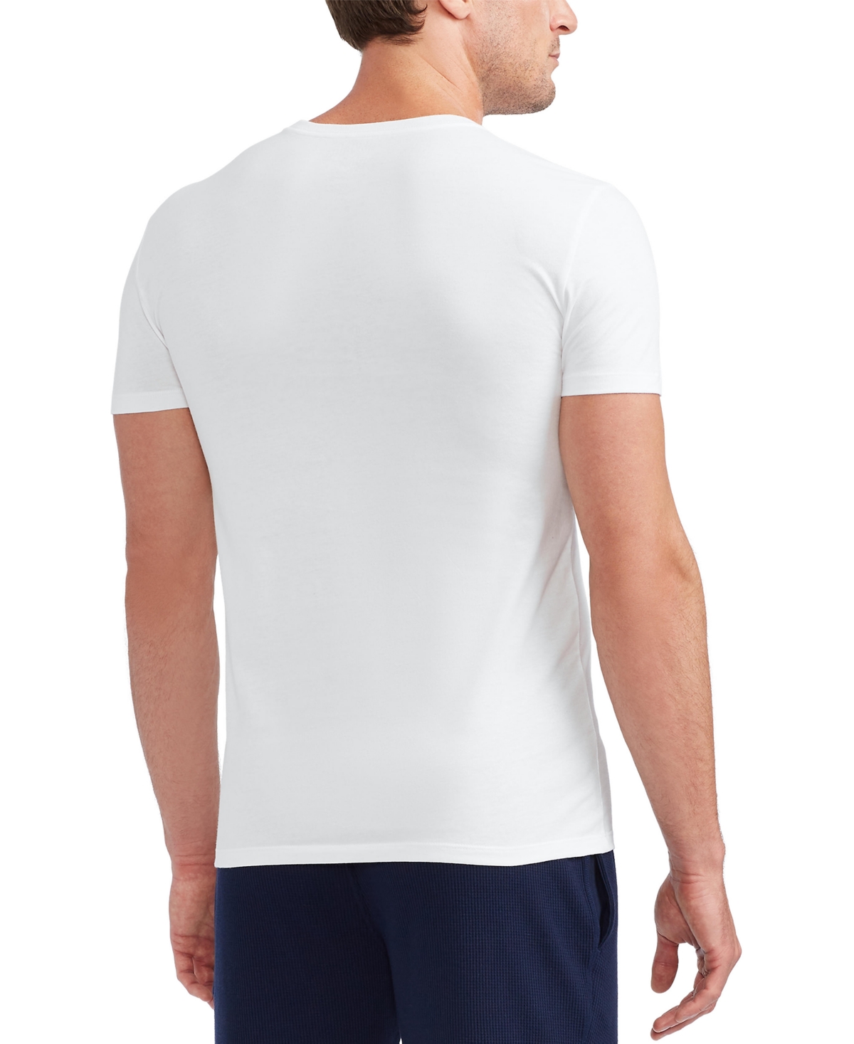 Shop Polo Ralph Lauren Men's 3-pk. Slim-fit Classic Cotton Crew Undershirts In White