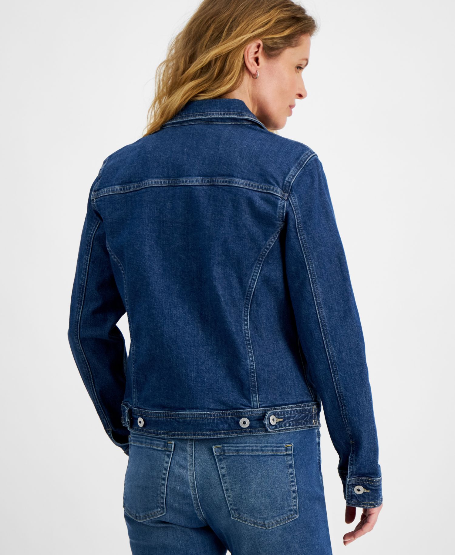 Petite Classic Denim Trucker Jacket