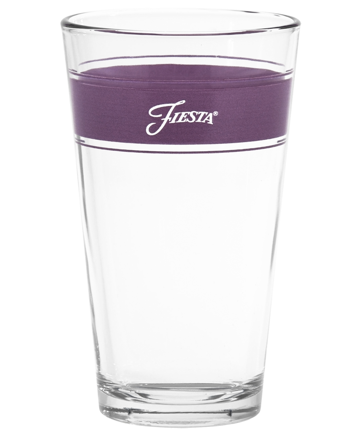 Fiesta Coastal Frame Ounce Tapered Cooler Glass, Set of 4 - Lapis, Mulberry and White
