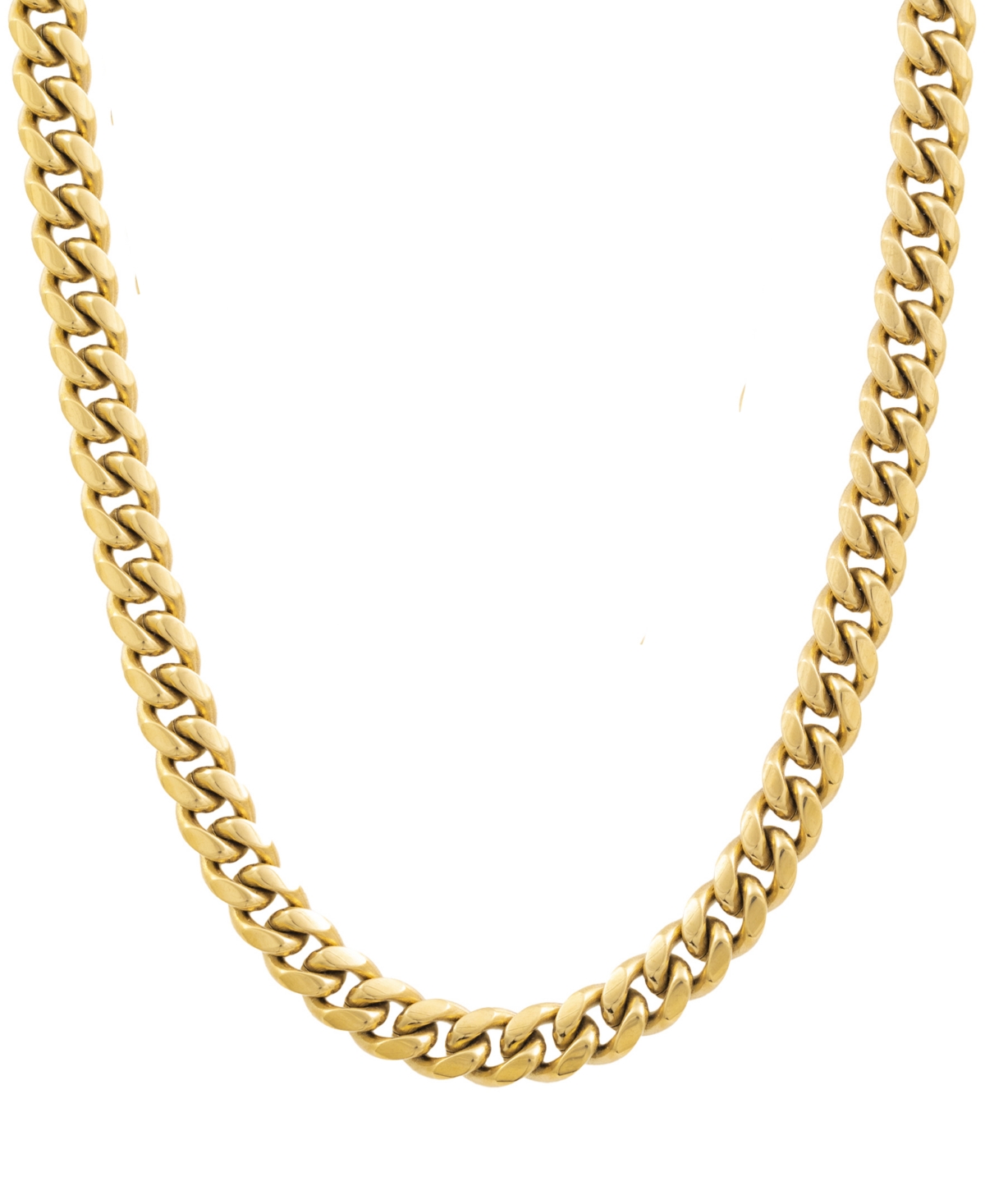 Shop Legacy For Men By Simone I. Smith Men's Bold Curb Link 24" Chain Necklace In Gold-tone