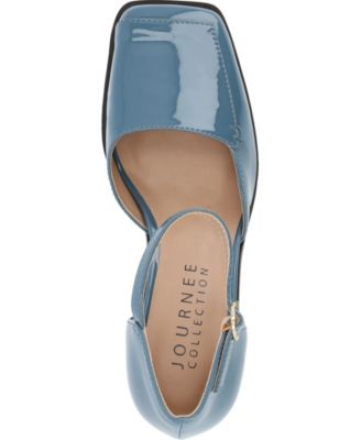 Women's Evangeline Block Heel Square Toe Pumps