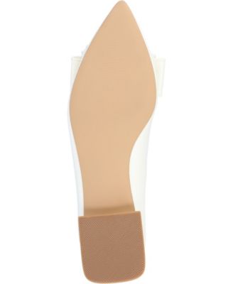Women's Ophelia Bow Low Block Heel Dress Flats