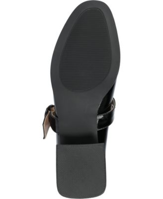 Women's Savvi Mary Jane Block Heel Flats