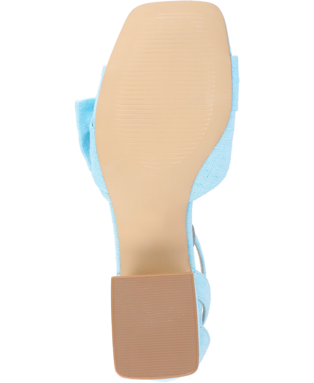 Shop Journee Collection Women's Zevi Block Heel Dress Sandals In Blue