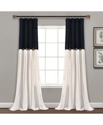 Linen Button Window Curtain - Single Panel - Rustic and Modern Farmhouse Curtains