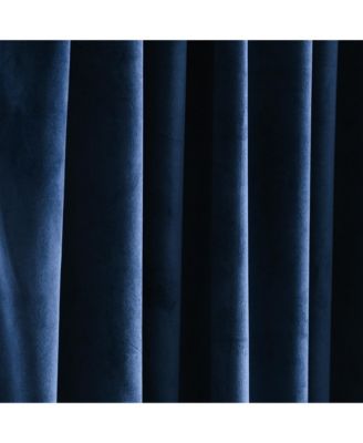Prima Velvet Solid Light Filtering Back Tab/Rod Pocket Window Curtain Panels