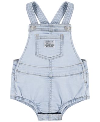 Levis Baby Girls Sleeveless Denim Shortalls - Light Denim 42$