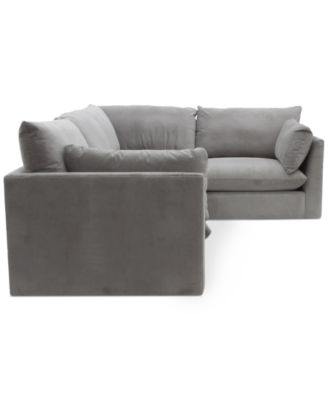 CLOSEOUT! Marsten 126" 4-Pc. Fabric Sectional Sofa, Created for Macy's