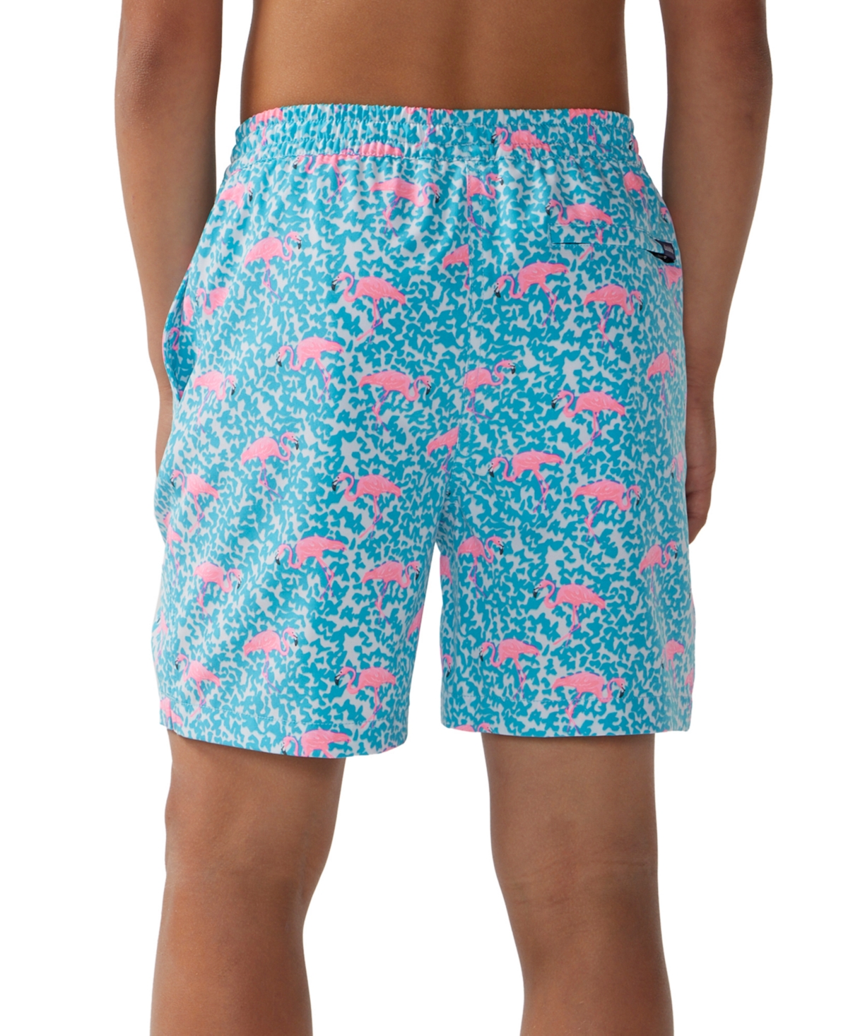 Chubbies Big Boys The Domingo's Are For Flamingos Classic Swim Trunks - Bright Blue - Solid