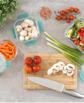 24-piece Fluted Food Storage Container Set with Lids