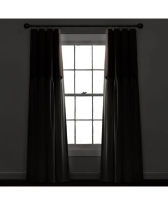 Linen Button 100% Lined Blackout Window Curtain Panel
