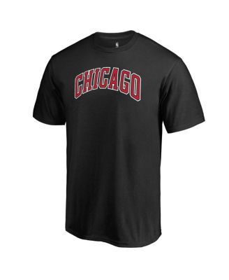 Men's Black Chicago Bulls Alternate Logo T-shirt