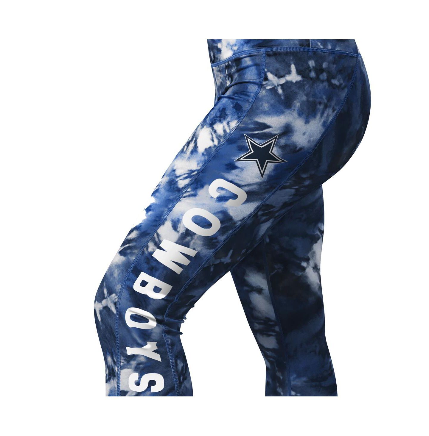 Женские леггинсы MSX by Michael Strahan Navy Dallas Cowboys Aubrey Tie-Dye — фото 2