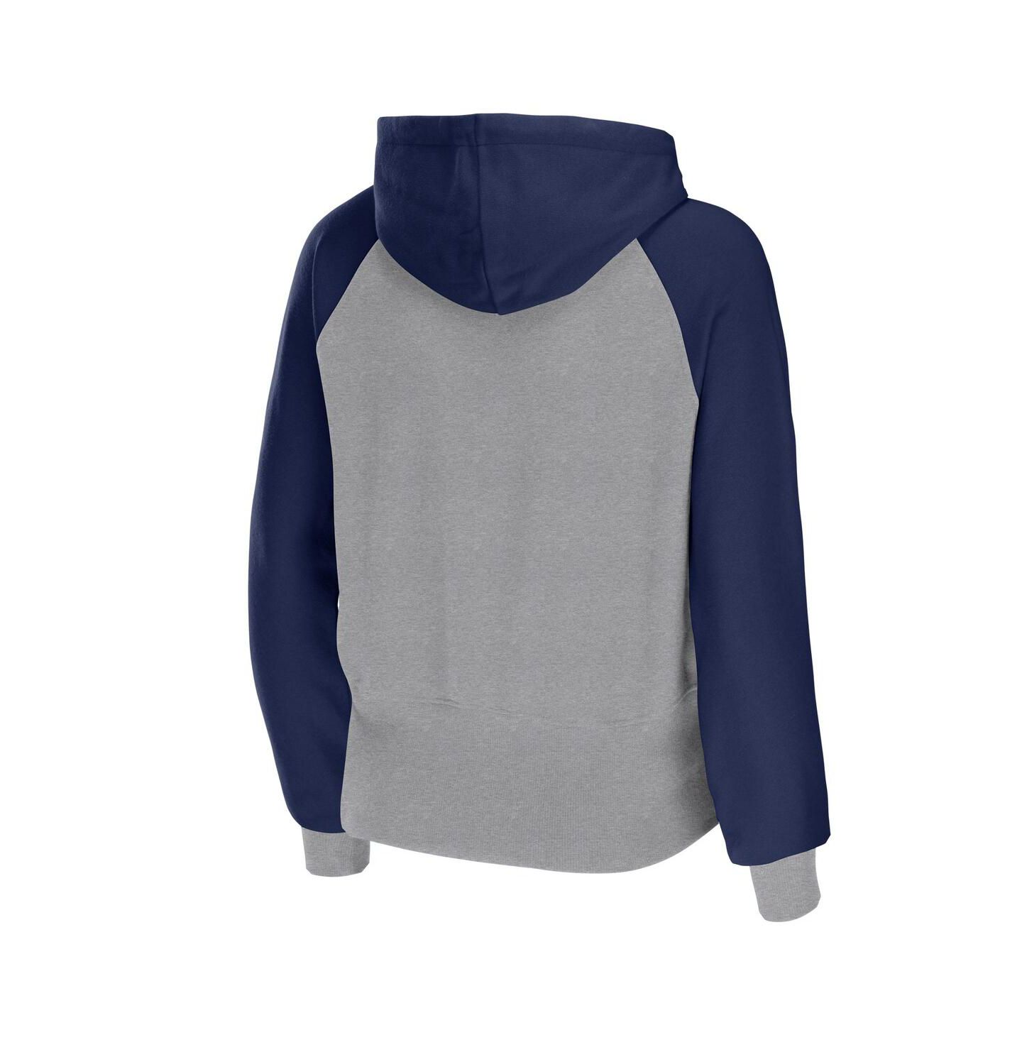 Женское худи WEAR by Erin Andrews Silver Dallas Cowboys Colorblock Lightweight Full-Zip — фото 3