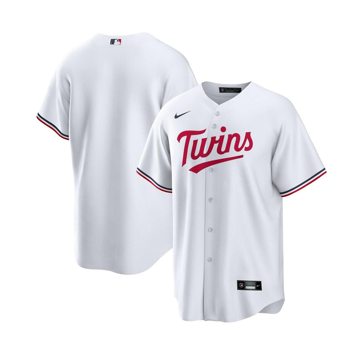 Men's White Minnesota Twins Home Replica Team Jersey