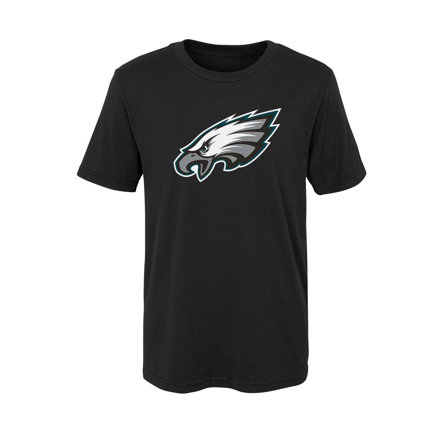 Big Boys Black Philadelphia Eagles Primary Logo T-shirt