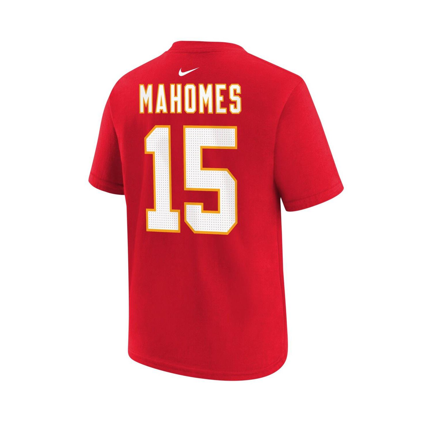 Big Boys Patrick Mahomes Red Kansas City Chiefs Player Name and Number T-shirt