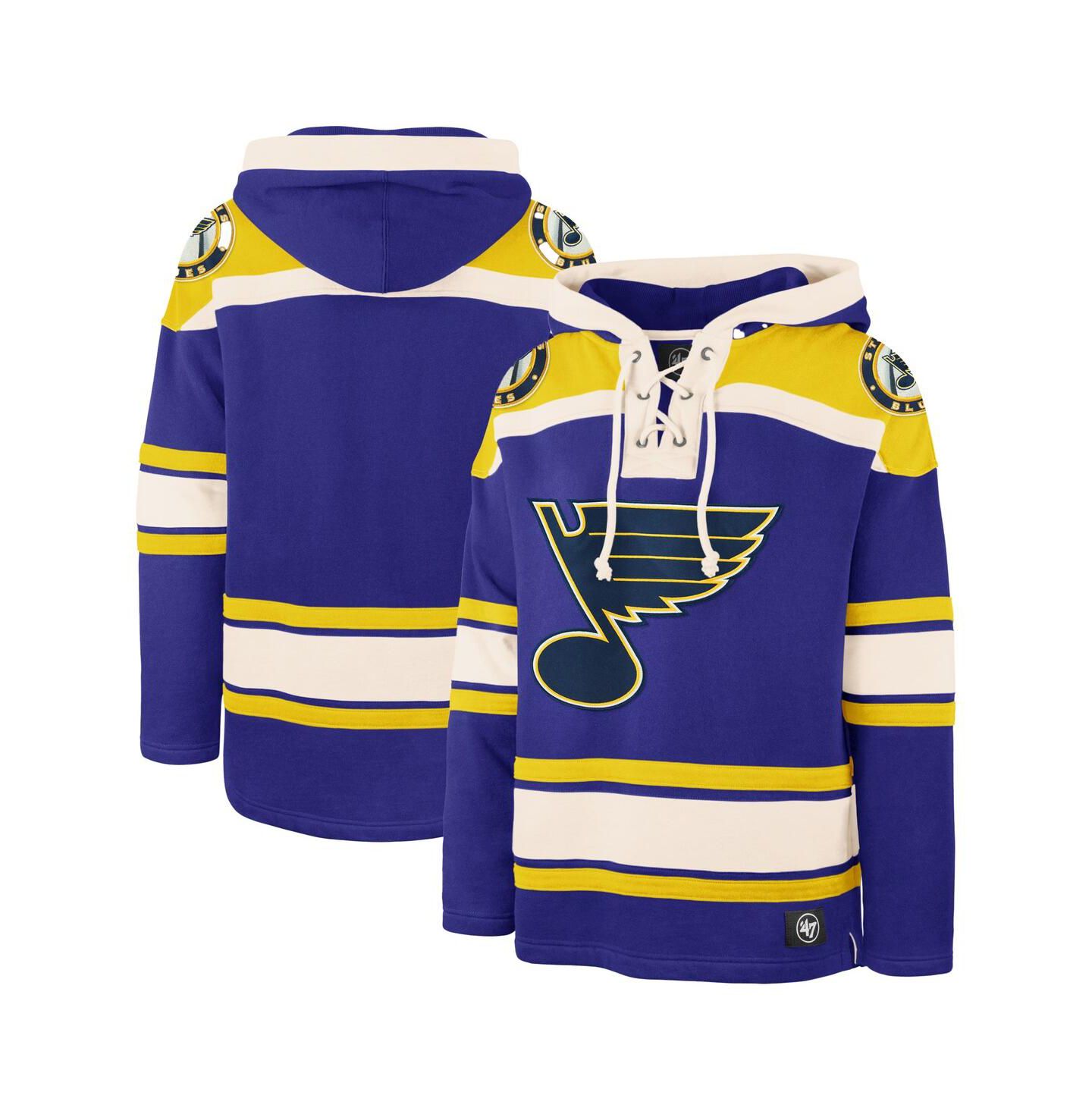 Мужское худи '47 Brand Blue St. Louis Blues Superior Lacer Pullover — фото 1