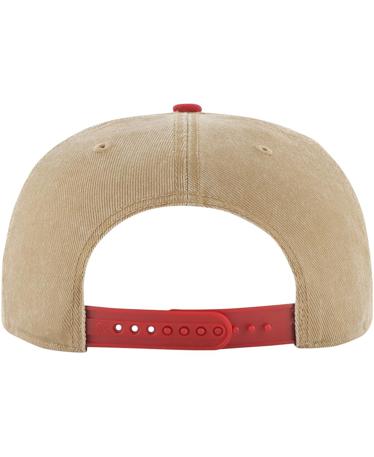 Men's '47 Brand Red Distressed Chicago Bulls Chilmark Captain Snapback Hat - Red