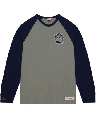 Men's Gray Georgetown Hoyas Legendary Slub Raglan Long Sleeve T-shirt