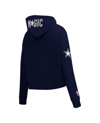 Women's Navy Orlando Magic 2023/24 City Edition Cropped Pullover Hoodie
