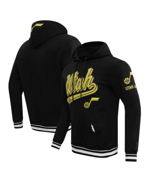 Мужское худи Pro Standard Black Utah Jazz Script Tail Pullover
