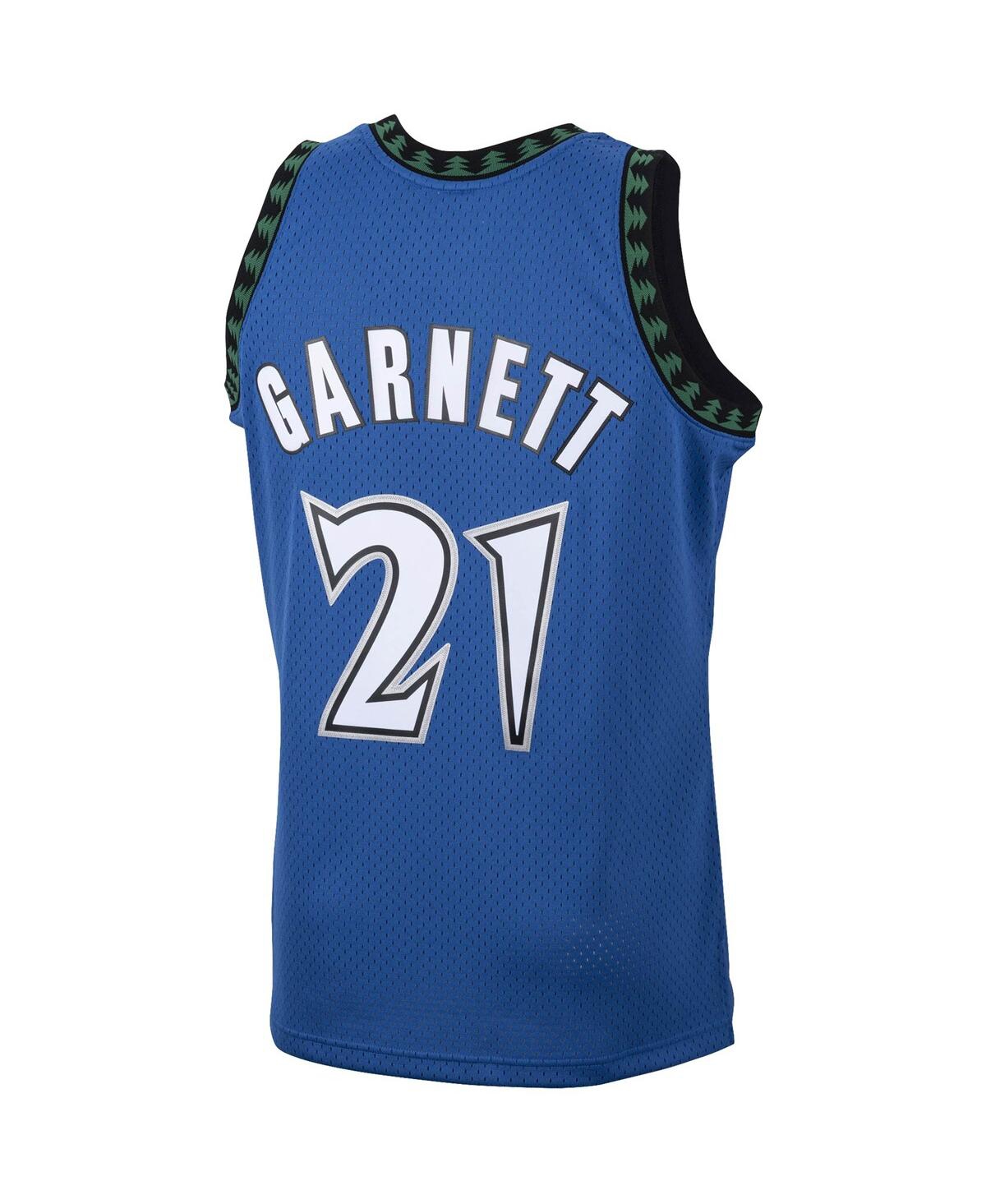 Men's Mitchell & Ness Kevin GarnettMinnesota Timberwolves 2001/02 Hardwood Classics Swingman Jersey - Blue