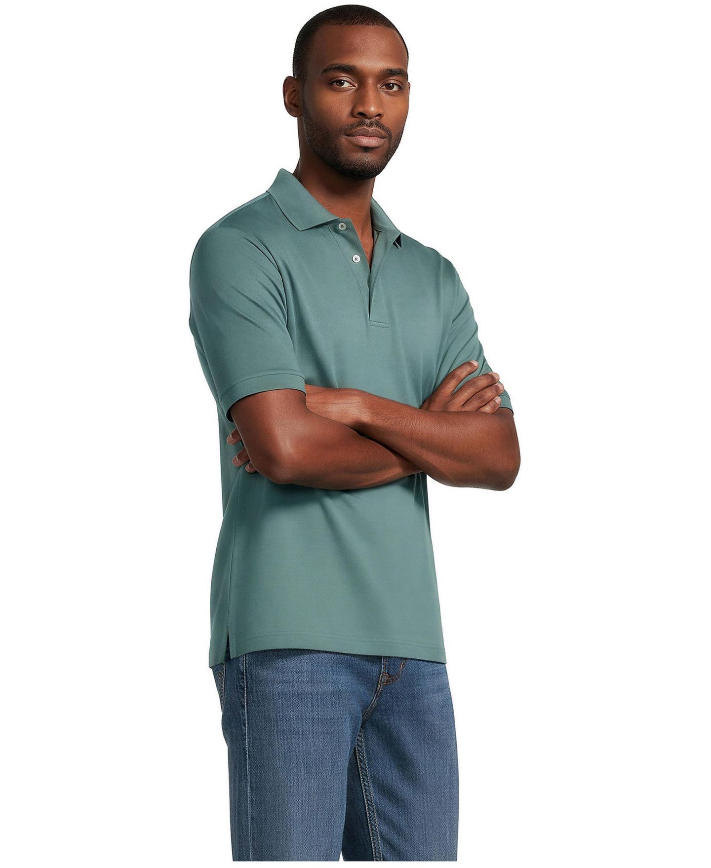 Мужское поло Lands' End Short Sleeve Cotton Supima Polo Shirt, цвет: Tourmaline — фото 1