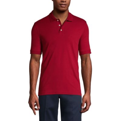 Men's School Uniform Short Sleeve Interlock Polo Shirt