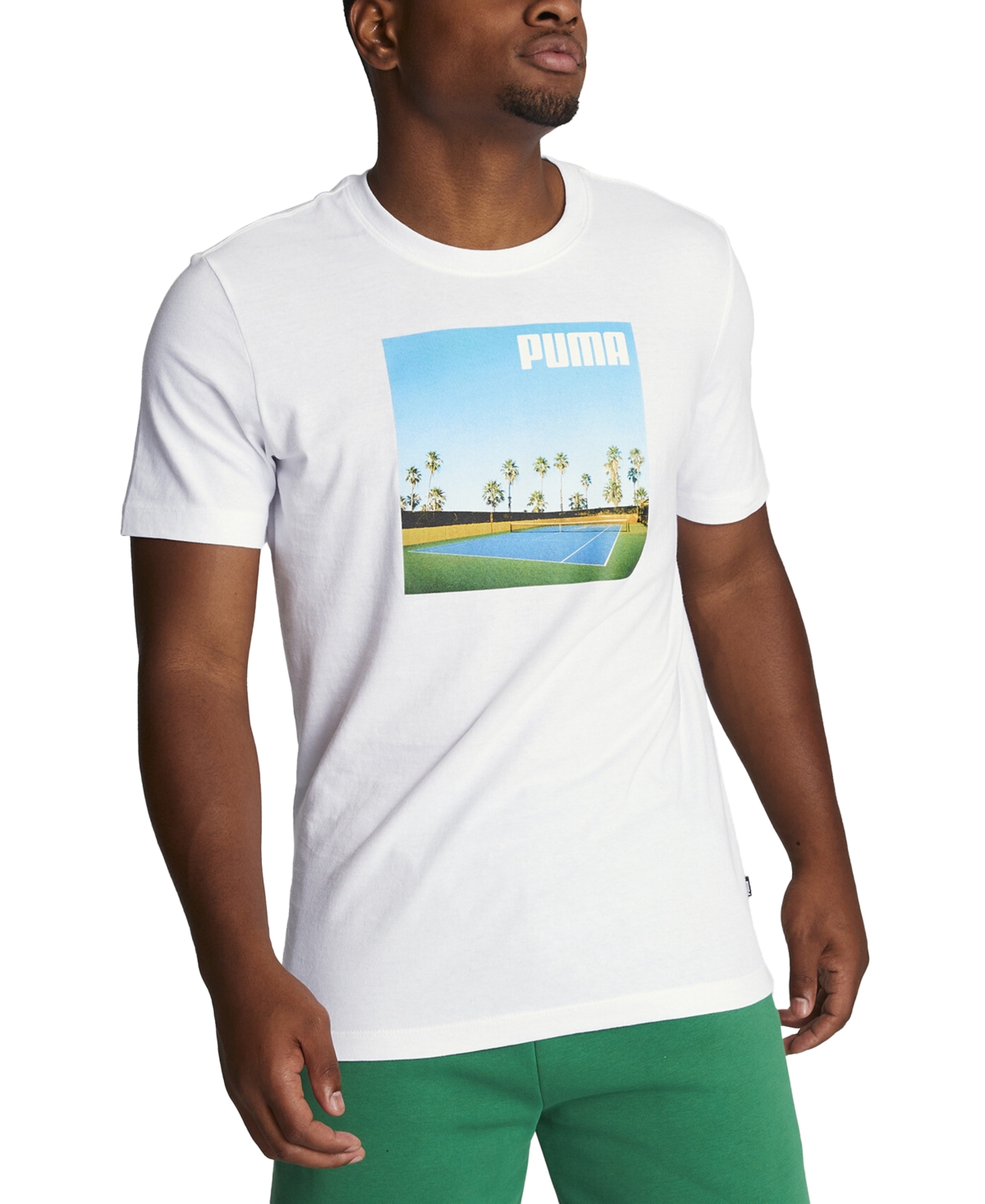 Puma Men's Serve It Regular-Fit Logo Graphic T-Shirt